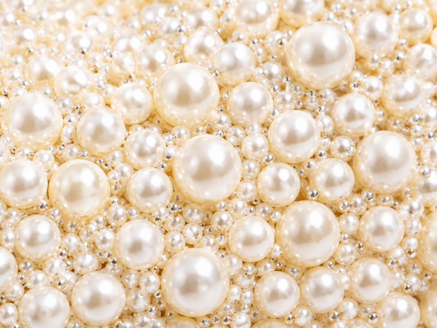 Champagne Gold Pearl Beaded Handbag
